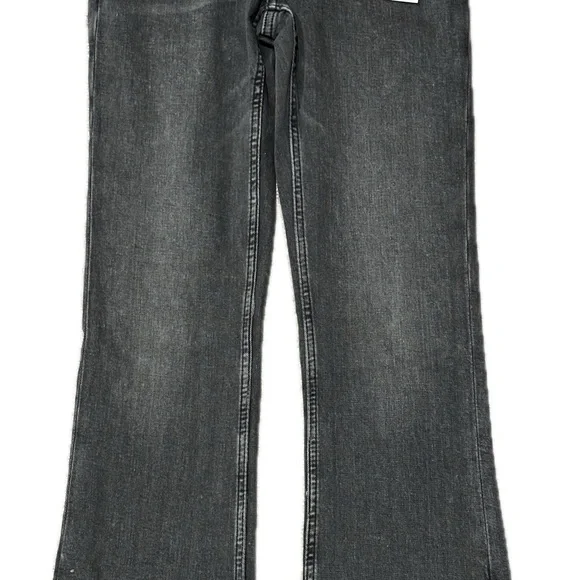 Zara Signature Collection Black/Grey denim flared jeans 13-14 yo (164 cm) - Picture 3 of 4